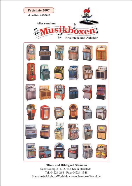 Musikbox St. Titelstreifen gemischt Jukebox Singles 16 NSM Wurlitzer 