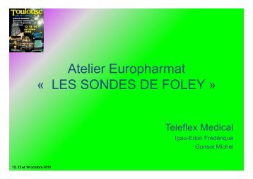 Les sondes des Foley - Euro-Pharmat