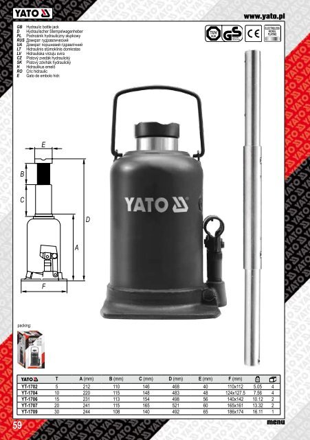 Katalog YATO - Moto narzędzia