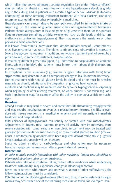 Amaryl (glimepiride) Leaflet - Sanofi