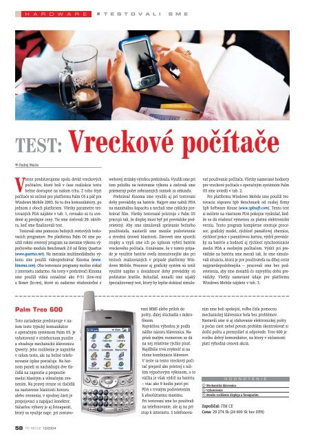 TEST: Vreckové počítače - Vitajte na stránkach www.einsty.hostujem ...