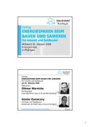 energiesparen beim bauen und sanieren - bei Haus und Grund ...