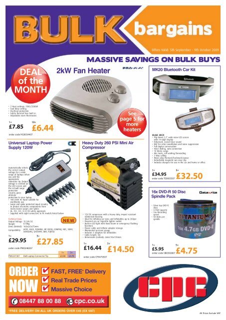 Offers Valid: 5th September - CPC Ireland