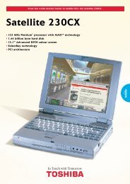 Satellite 230CX - Toshiba