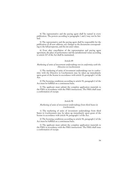 Ordinance on Investment Undertakings (Investment Undertakings ...