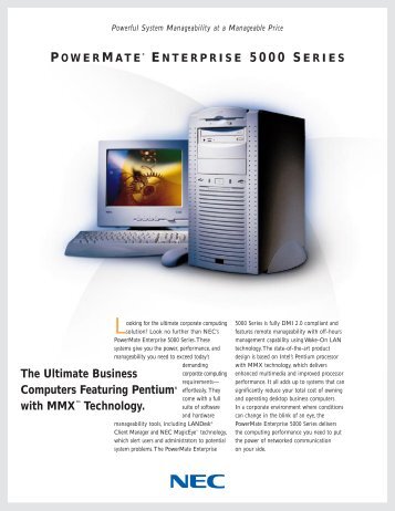 The Ultimate Business Computers Featuring Pentium® with MMX ...