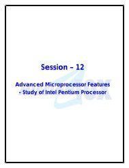 Advanced Microprocessor Features – Study of Intel Pentium Processor