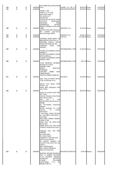 operaciones reportables 2do. trimestre 2009 - Transparencia - Cicese