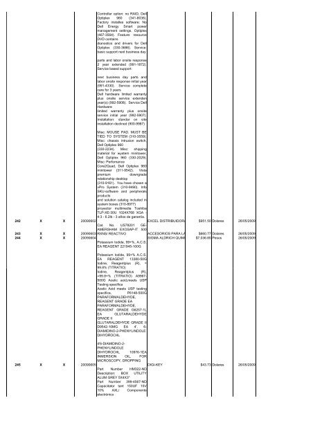 operaciones reportables 2do. trimestre 2009 - Transparencia - Cicese