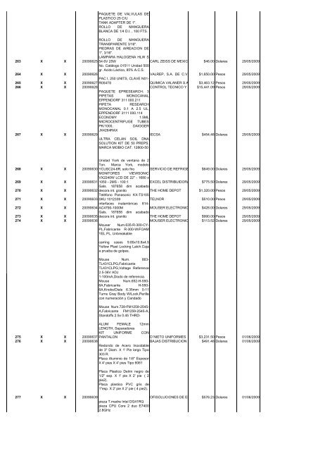 operaciones reportables 2do. trimestre 2009 - Transparencia - Cicese