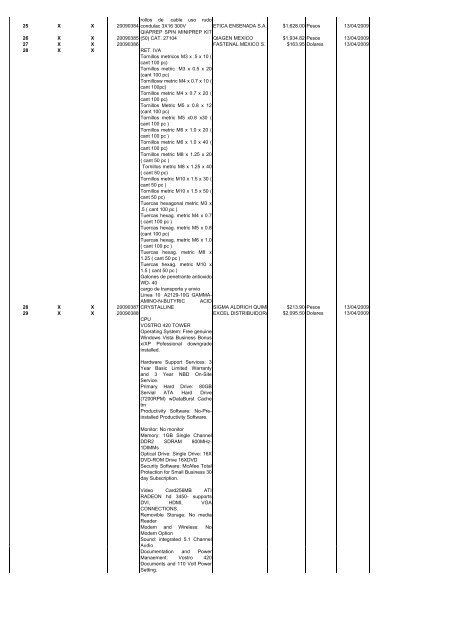 operaciones reportables 2do. trimestre 2009 - Transparencia - Cicese