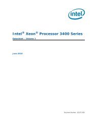 Intel® Xeon® Processor 3400 Series Datasheet – Volume 1