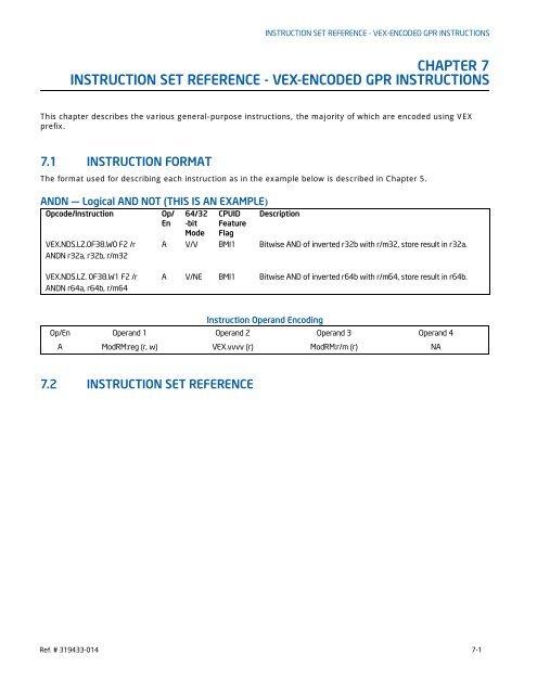 Intel® Architecture Instruction Set Extensions Programming Reference