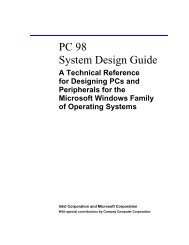 PC 98 System Design Guide