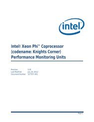 Intel® Xeon Phi™ Coprocessor (codename: Knights Corner ...