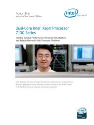 Dual-Core Intel® Xeon® Processor 7100 Series Product Brief
