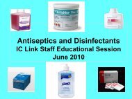 Antiseptics and Disinfectants - Wirral University Teaching Hospital ...