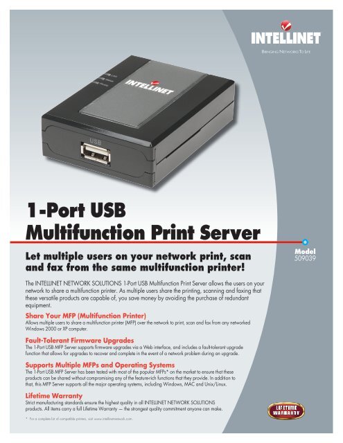 usb multifunction print server