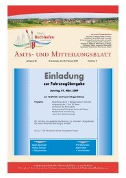 Mitteilungsblatt vom 26.02.2009 - Markt Bechhofen