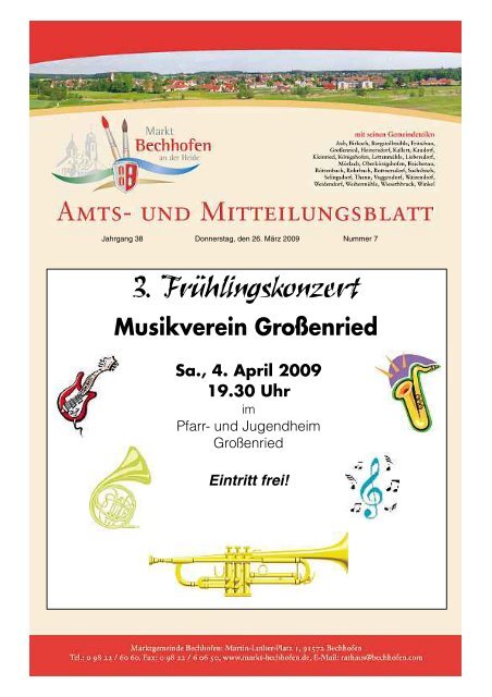 Mitteilungsblatt vom 26.03.2009 - Markt Bechhofen