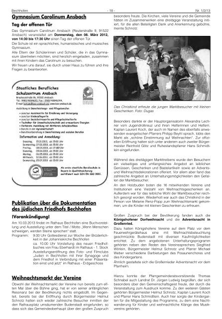 Mitteilungsblatt vom 17.01.2013 - Markt Bechhofen