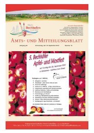 Mitteilungsblatt vom 16.09.2010 - Markt Bechhofen