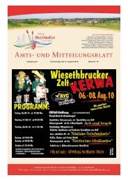Mitteilungsblatt vom 05.08.2010 - Markt Bechhofen