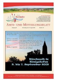Mitteilungsblatt vom 27.08.2009 - Markt Bechhofen