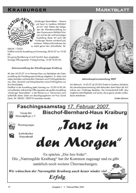 MITTEILUNGSBLATT 2_3â07 - Markt  Kraiburg am Inn