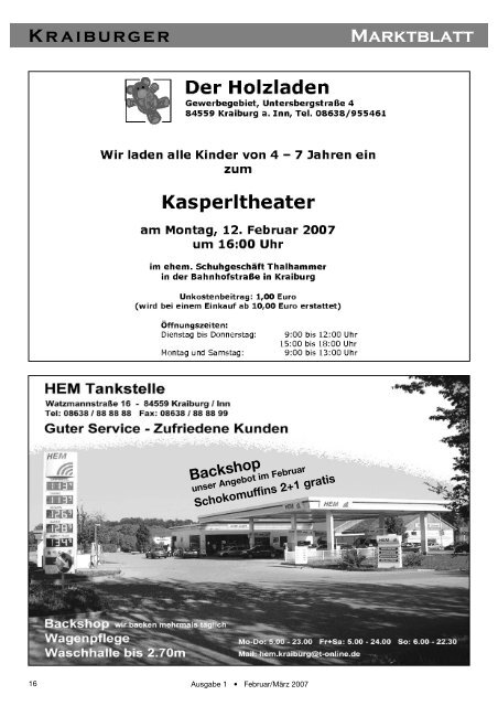 MITTEILUNGSBLATT 2_3â07 - Markt  Kraiburg am Inn