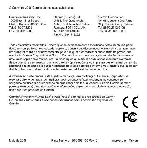 Forerunner® 205/305 - Corredores de Rua de Curitib