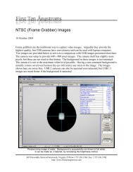 NTSC (Frame Grabber) Images - First Ten Angstroms