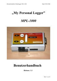 „My Personal Logger” MPL-1000 Benutzerhandbuch - myDARC.de