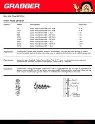 Submittal Form - Grabber Construction Products