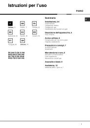 Istruzioni Per L Uso Hotpoint Ariston