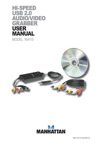 hi-speed usb 2.0 audio/video grabber user manual - Manhattan
