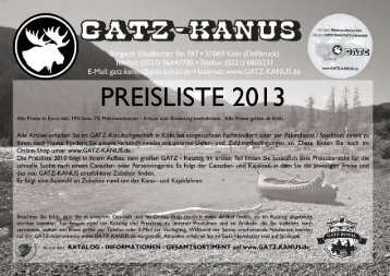 Gatz-Preisliste 2013 (PDF 958.56 KB)