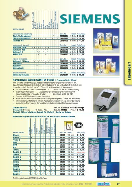 Laborbedarf - Mediwa