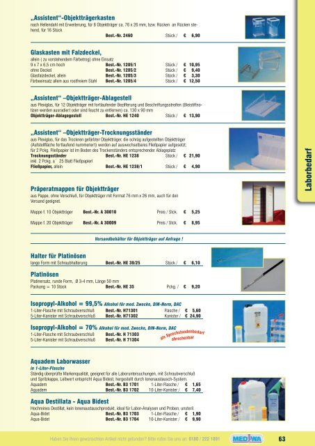 Laborbedarf - Mediwa