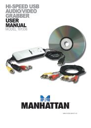 hi-speed usb audio/video grabber user manual - Manhattan