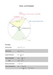 Kreis- und Kreisteile - Staatliche Realschule Schesslitz