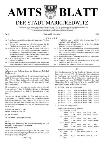 AMTS BLATT - Stadt Marktredwitz