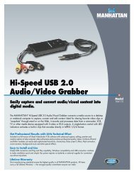 Hi-Speed USB 2.0 Audio/Video Grabber - Manhattan