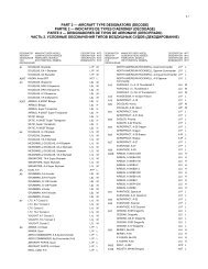 PART 2 — AIRCRAFT TYPE DESIGNATORS (DECODE ... - ICAO