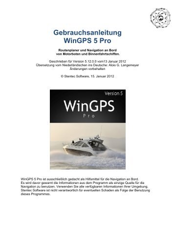 Gebrauchsanleitung WinGPS 5 Pro - Stentec