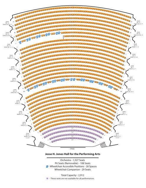 Jones Hall Seating Chart View