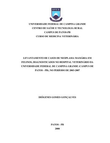 universidade federal de campina grande centro de saúde - cstr ...