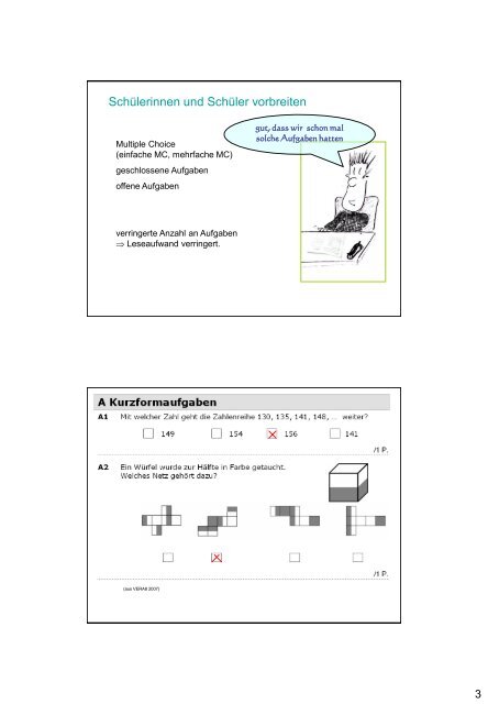 Präsentation der Arbeitsgruppe Mathematik - Zentrale Abschlüsse in ...