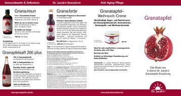 Granatapfel - GesundheitsManufaktur