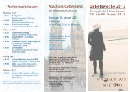 UNTERWEGS MIT GOTT - Evangelische Allianz Bremen